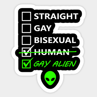 Gay Alien Sticker